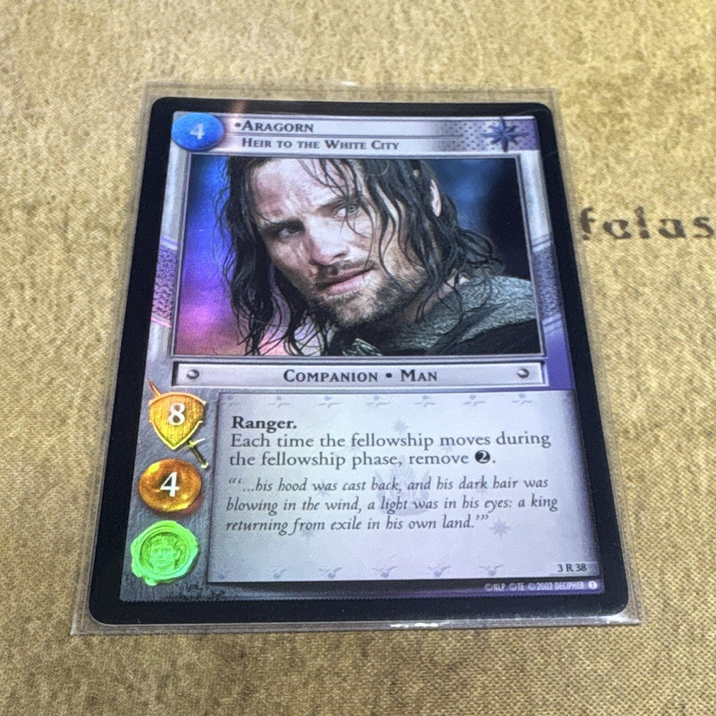 LotR Decipher Lord of the Rings TCG FOIL Aragorn, Heir 3R38 Foil Rare
