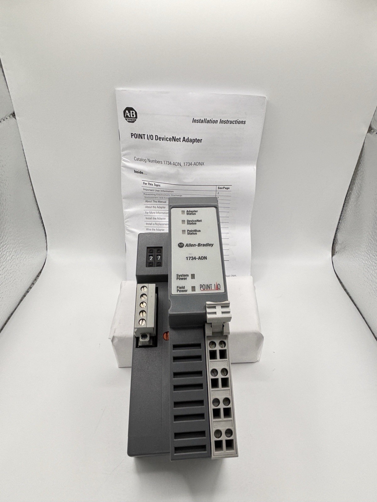 Allen Bradley 1734ADN DeviceNET Point IO Network Adaptor Module