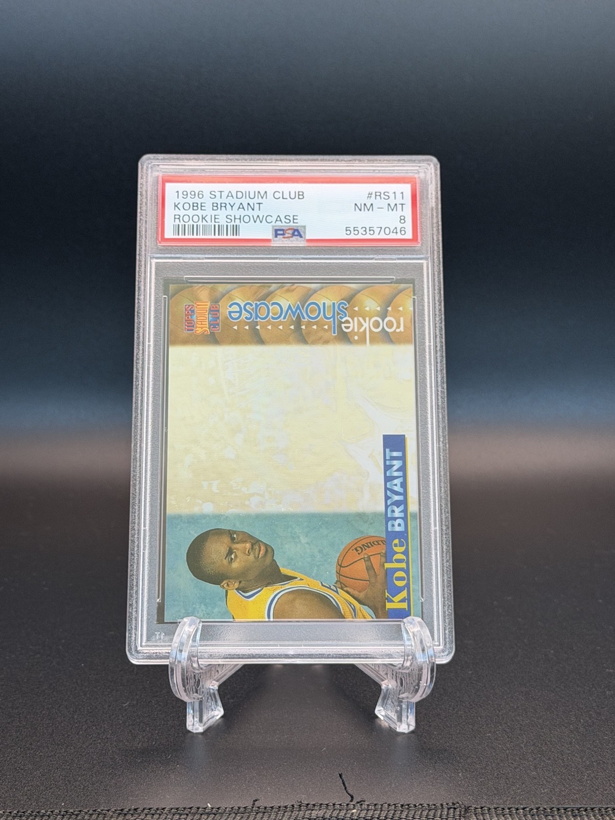 1996-97 Topps Stadium Club - Rookie Showcase Kobe Bryant #RS11 (RC) PSA 8 1996-97 Topps Stadium Club - Rookie Showcase Kobe Bryant #RS11 (RC) PSA 8