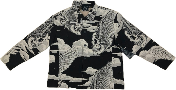 Rebel Vengeance - Winged Skull, Gothic,  Tapestry Jacket
