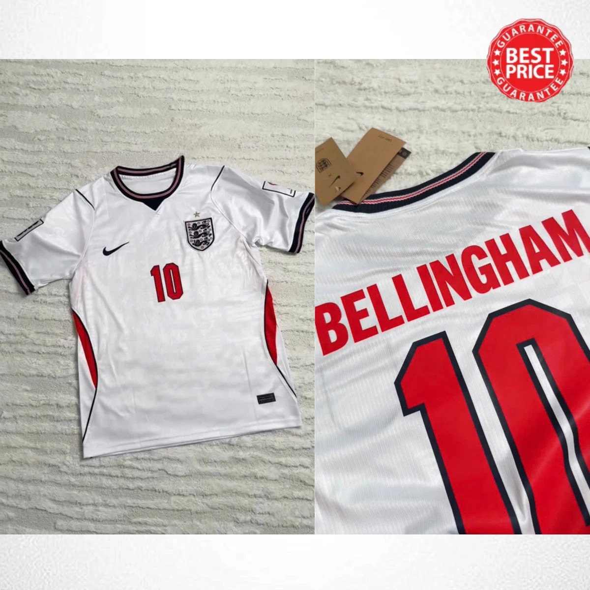 NWT Bellingham #10 Home Soccer Jersey 2026 Fan