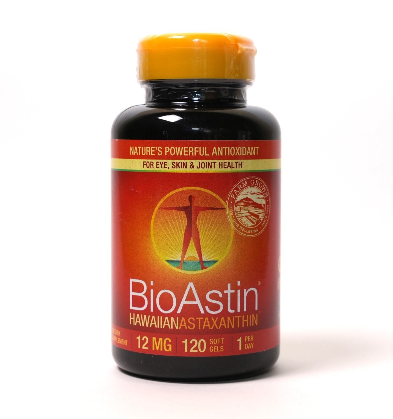 BioAstin Pure Natural Hawaiian Astaxanthin 12 mg., 120 Gel Caps Ex 01/2028