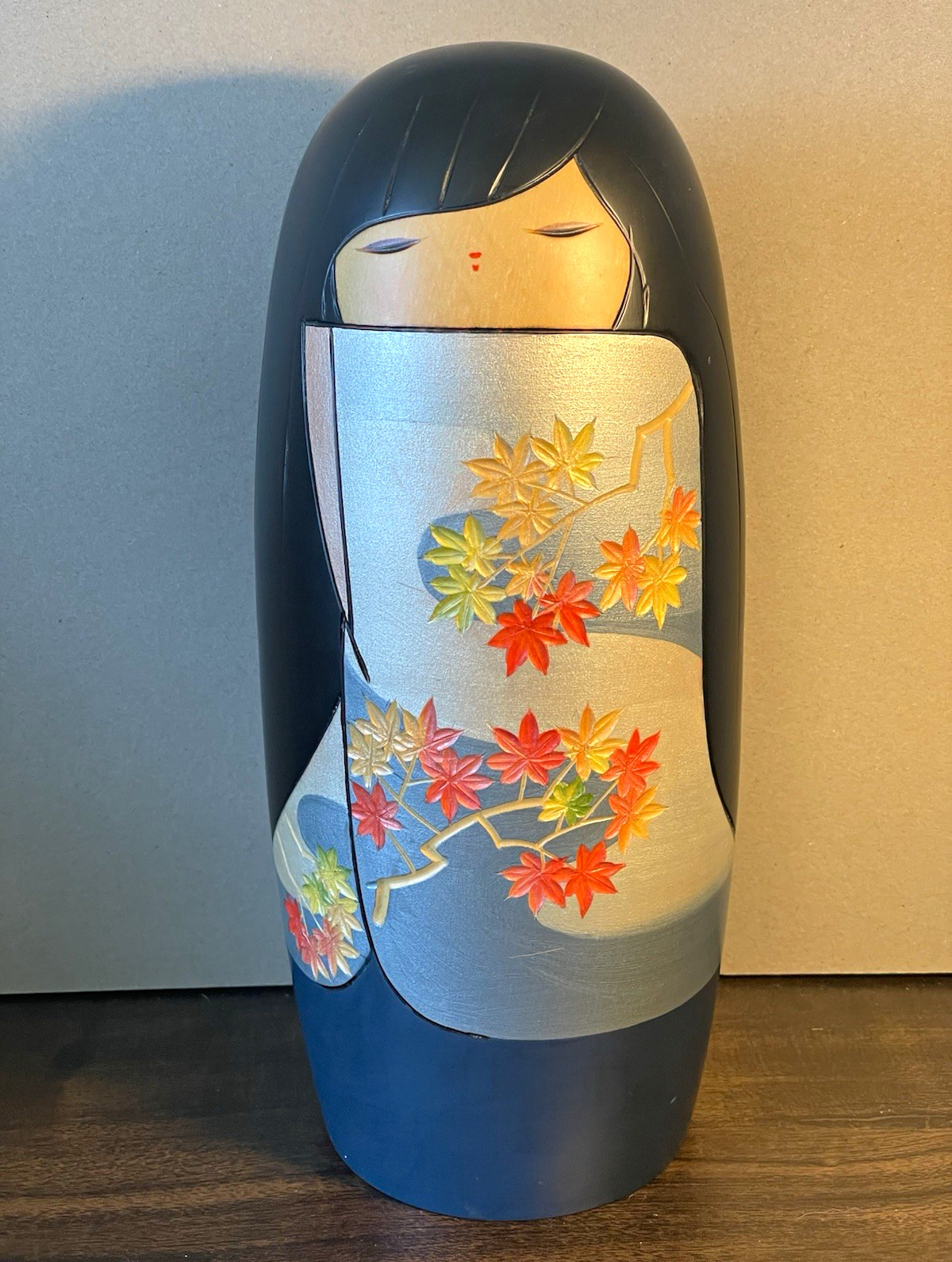 Vintage Kaoru Nozawa Kotone Creative Kokeshi Doll Signed Japan 10.5\