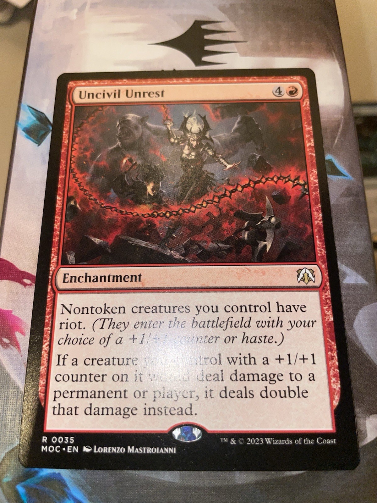 1x Uncivil Unrest - Commander: March of the Machine Near Mint - MTG