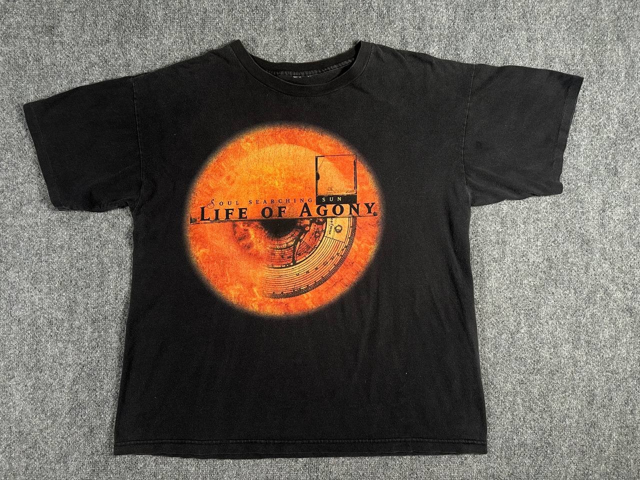 Vintage 1997 Life of Agony Soul Searching Sun Band Blue Grape T-Shirt XL Vintage 1997 Life of Agony Soul Searching Sun Band Blue Grape T-Shirt XL