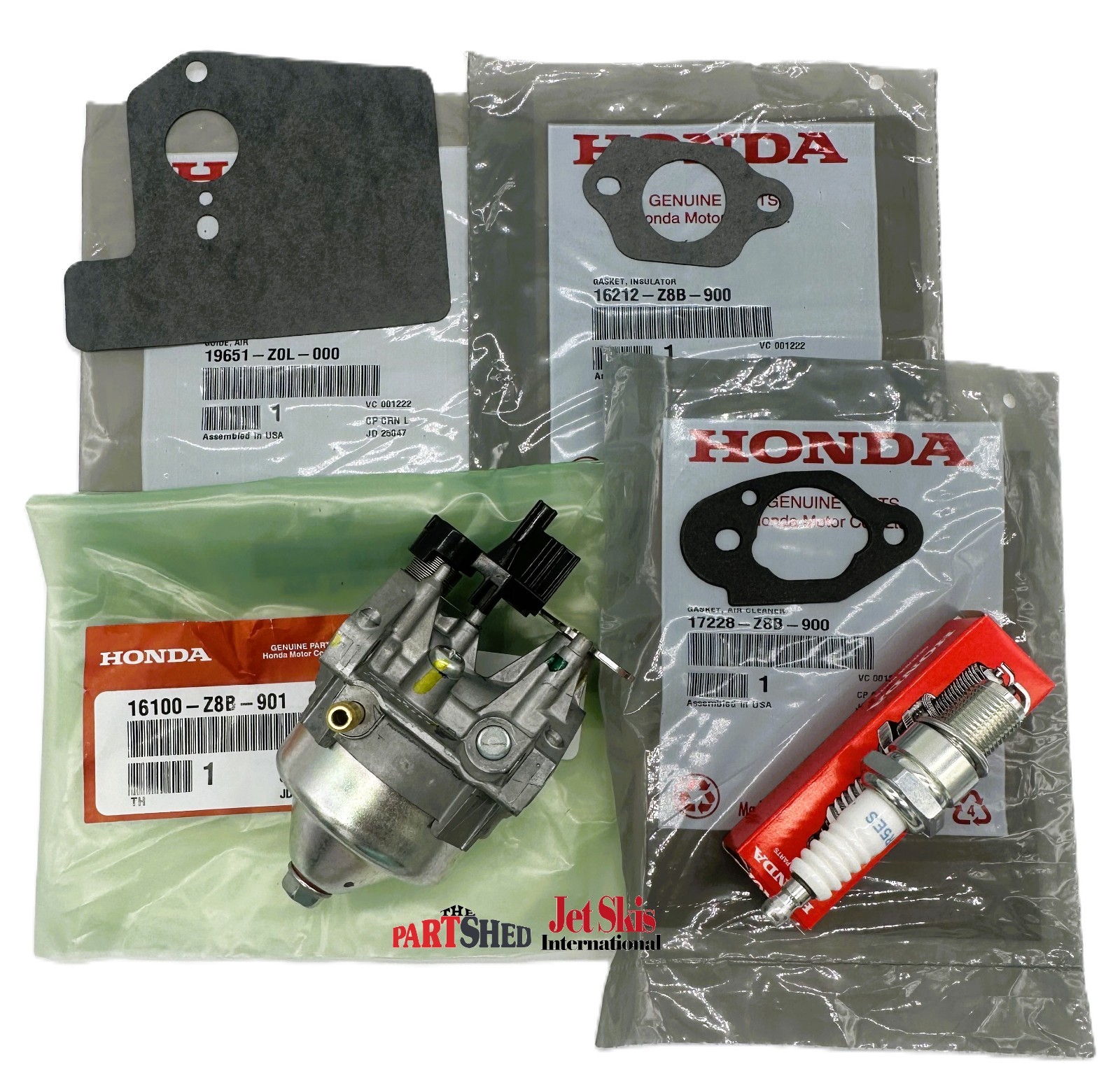 Genuine Honda GCV160 Carburetor Tune Up Kit HRR216 HRS217 HRS216 OEM Parts