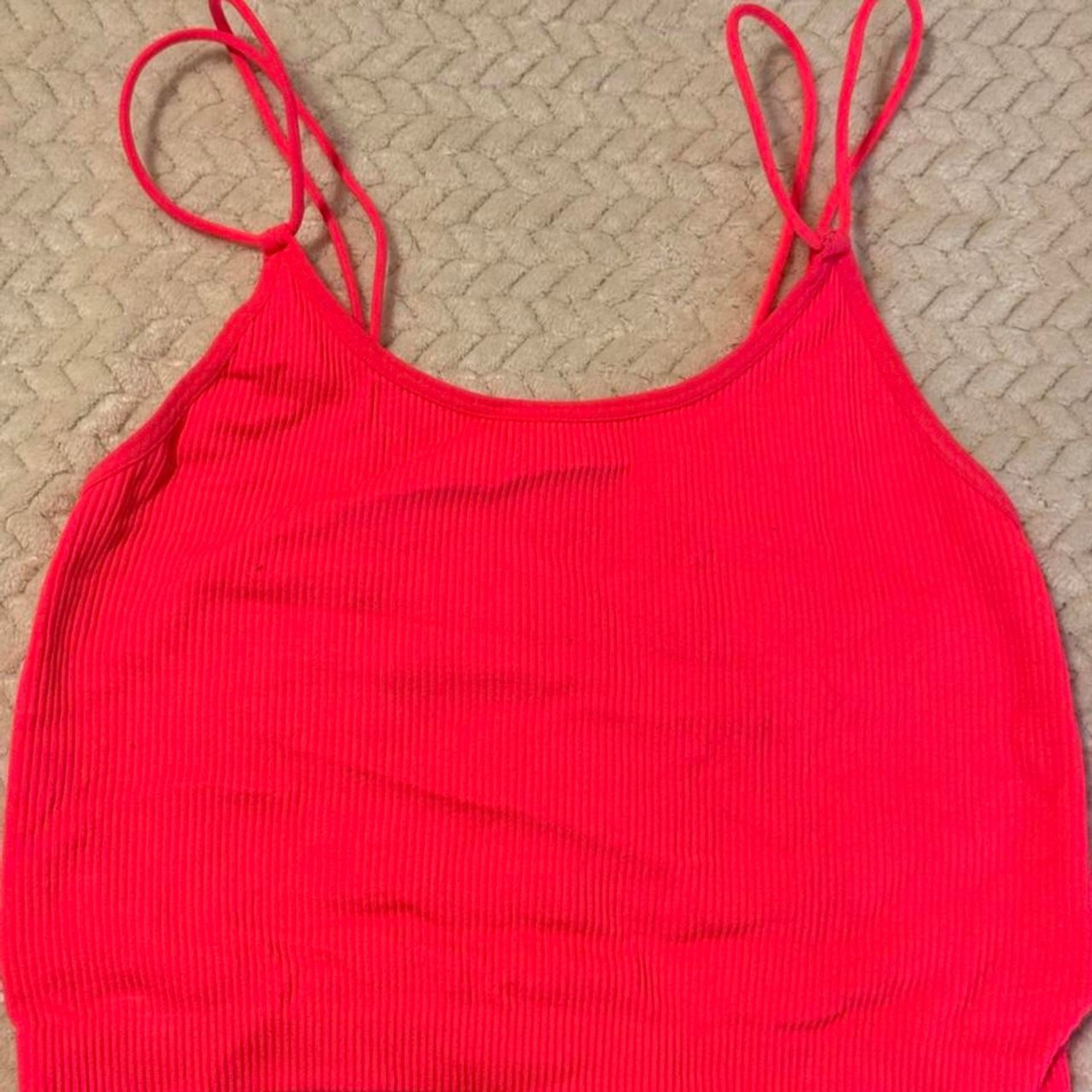 No-boundaries Women\'s Pink and Red Crop-top No-boundaries Women\'s Pink and Red Crop-top