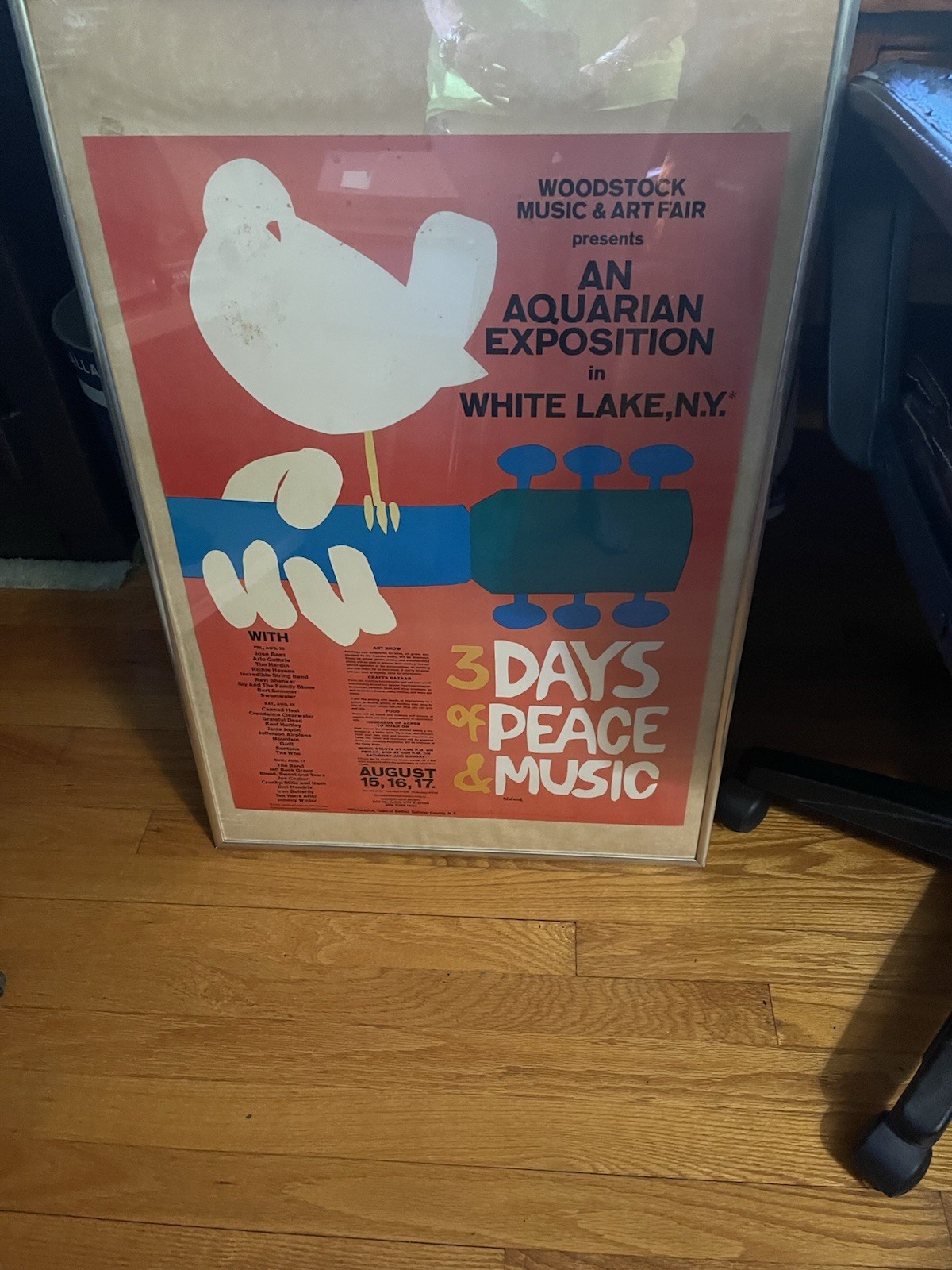 Woodstock Music & Art Fair Poster White Lake NY 3 Days of Peace & Music Woodstock Music & Art Fair Poster White Lake NY 3 Days of Peace & Music