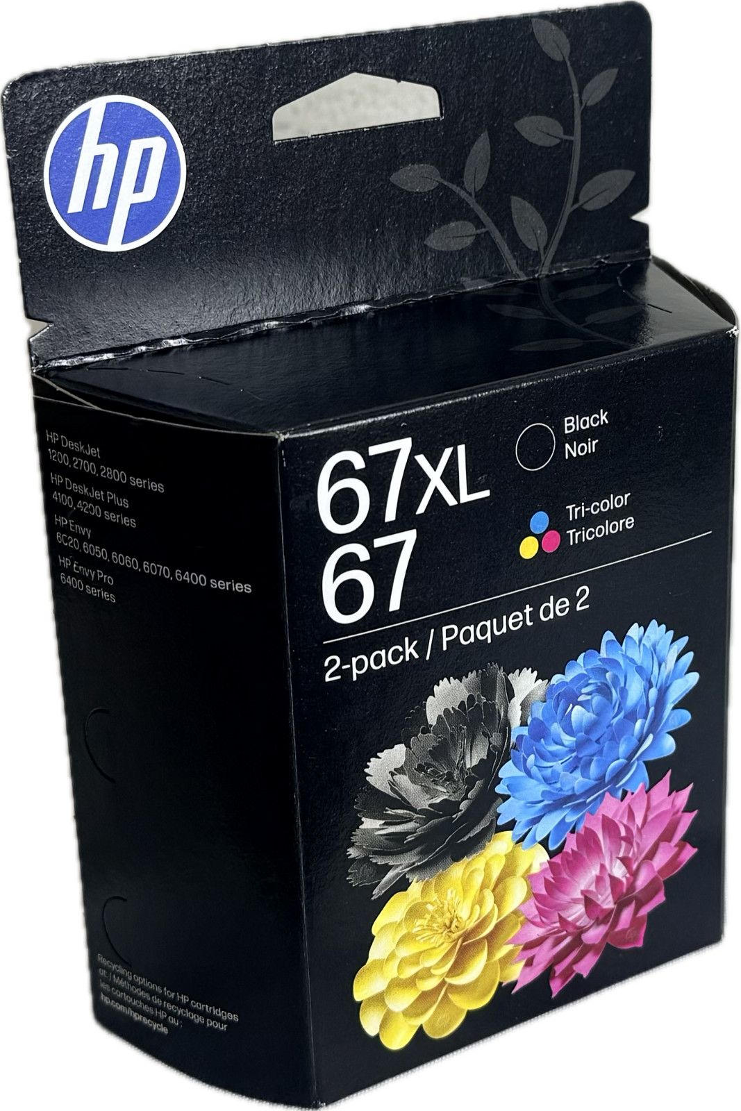 HP Original 67 XL Black / 67 Tri-Color Ink Cartridges EXP: 02/0028 (Sealed) HP Original 67 XL Black / 67 Tri-Color Ink Cartridges EXP: 02/0028 (Sealed)