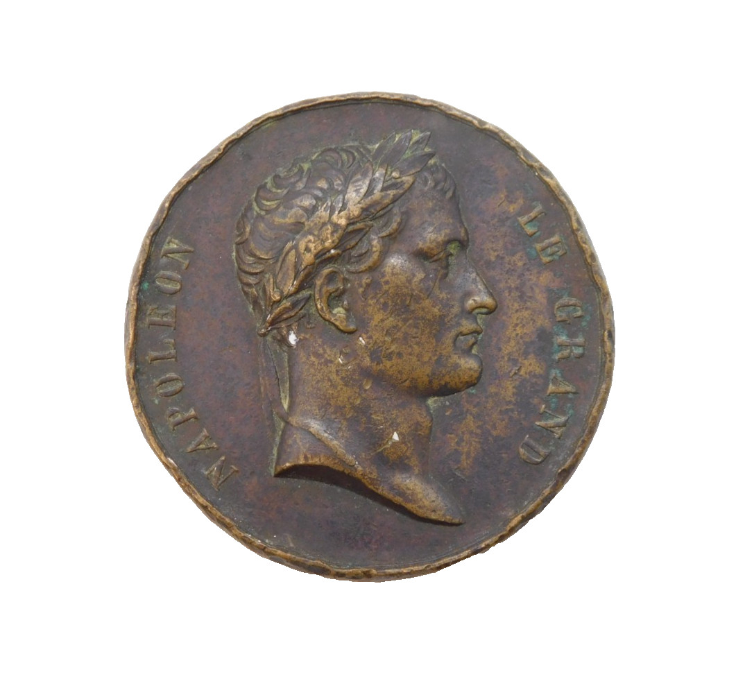 19th Century Napoleon Le Grand Arc de Triomphe Bronze Medal Antique c1830s