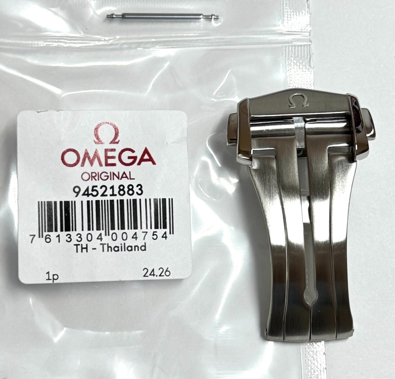 Original Omega 18mm Stainless Steel Deployment Watch Clasp Buckle # 94521883