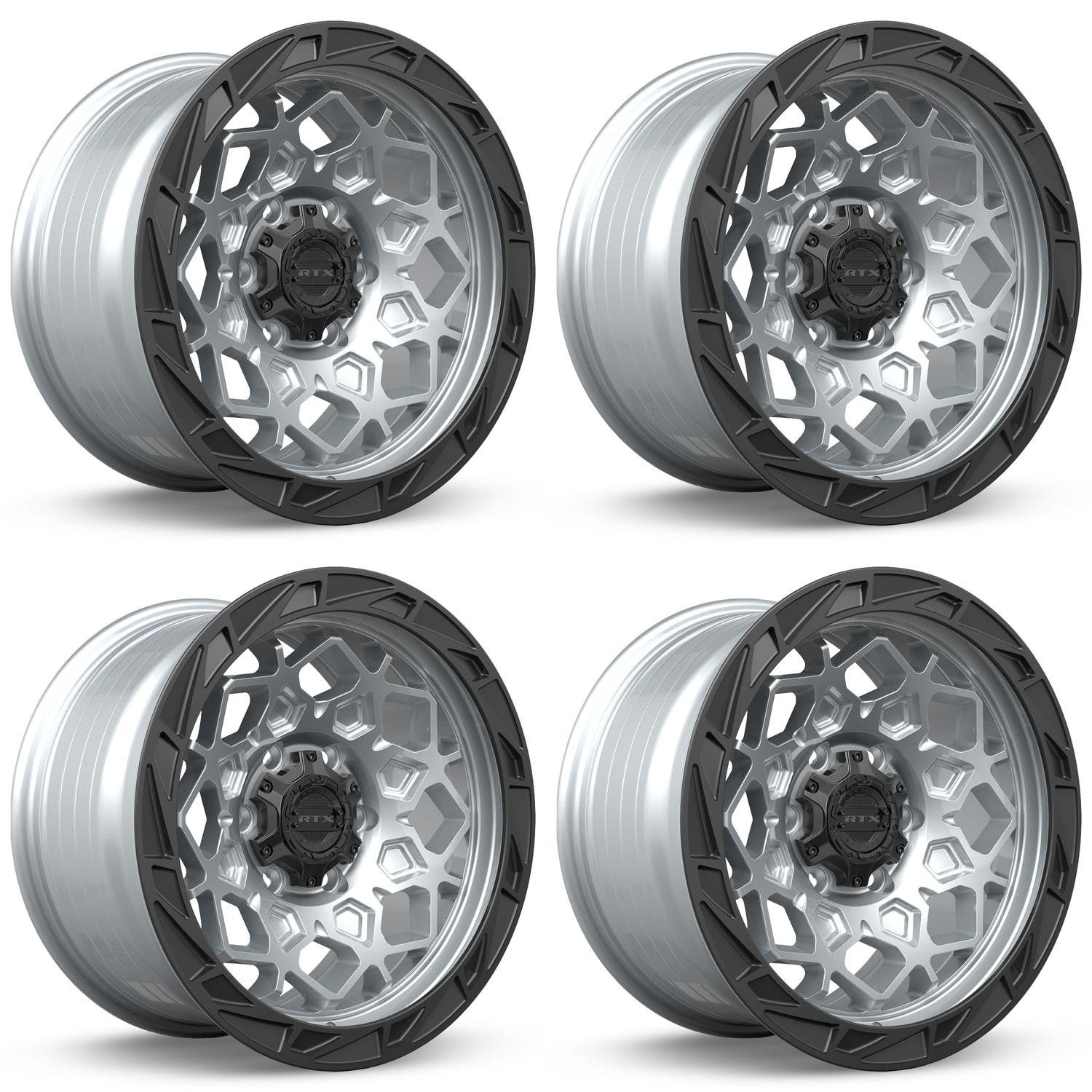 Set of 4 18in Silver Alloy Wheel Rims for 2005+ GMC 18x9 6x139.7 ET10 CB106.1