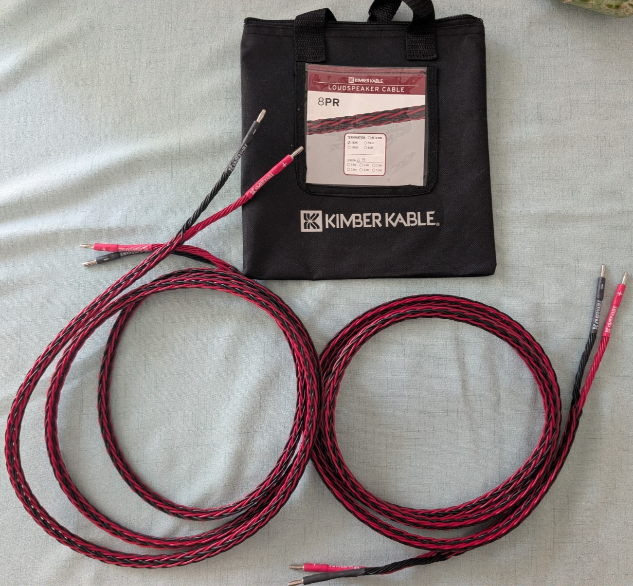 Kimber Kable 8 PR Speaker Cable (Pair) 8 ft.