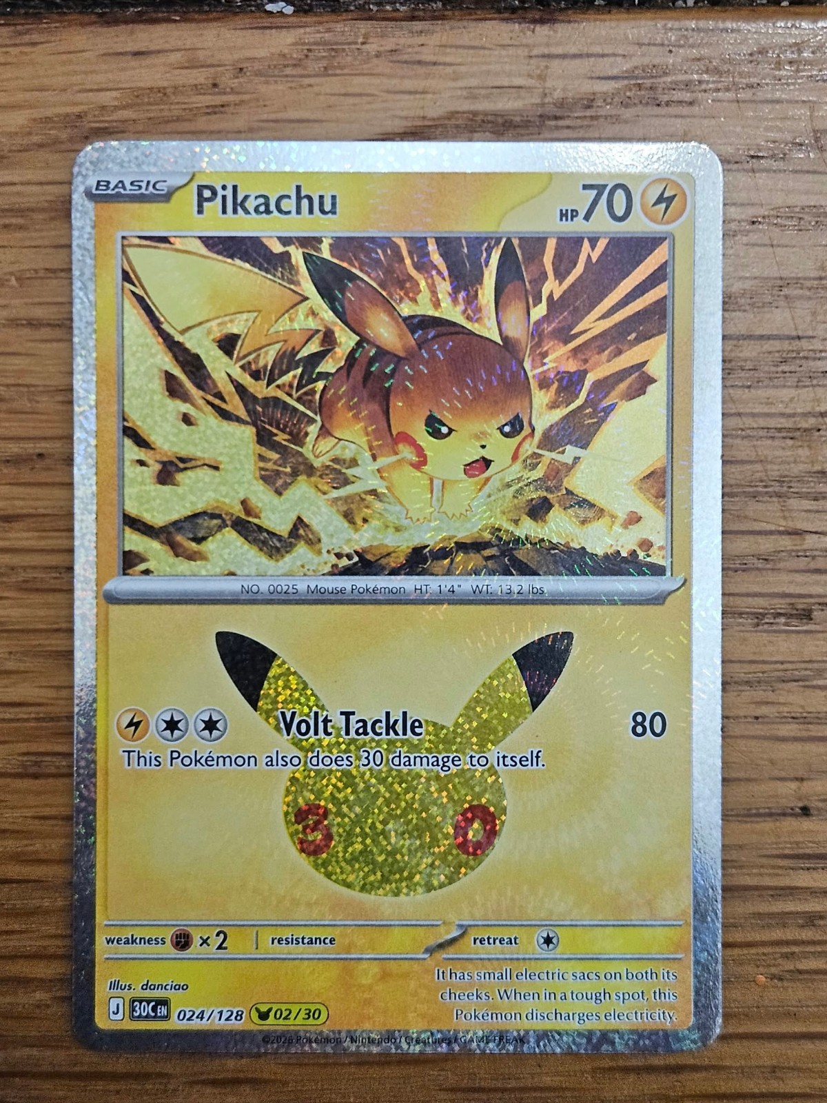 Choose Your Pokemon 30th Celebration Pikachu 040/128 Holo Pikachu 18/30 Choose Your Pokemon 30th Celebration Pikachu 040/128 Holo Pikachu 18/30