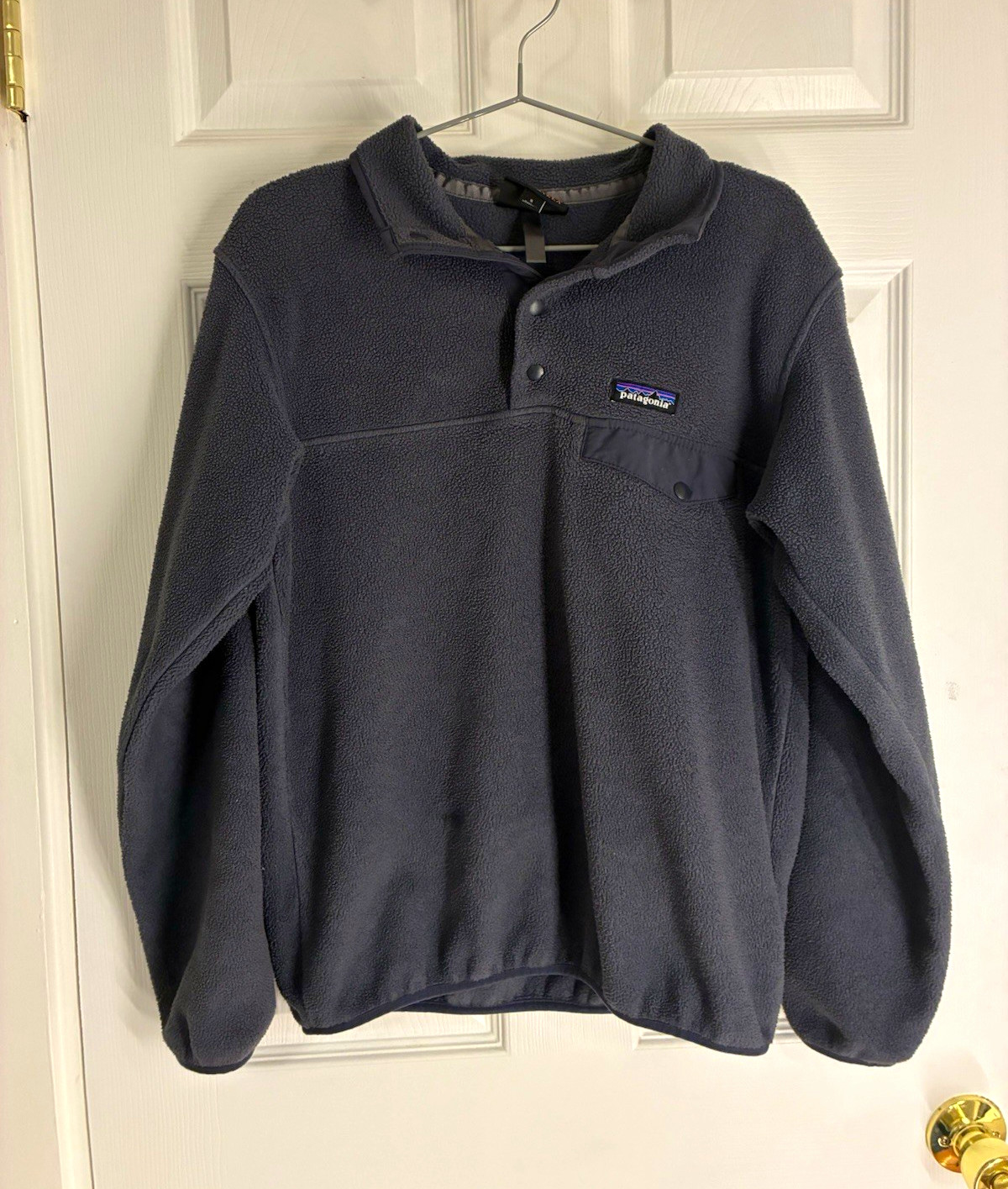 Patagonia Synchilla Dark Blue Navy Snap-T Fleece Quarter Button Men’s S Patagonia Synchilla Dark Blue Navy Snap-T Fleece Quarter Button Men’s S
