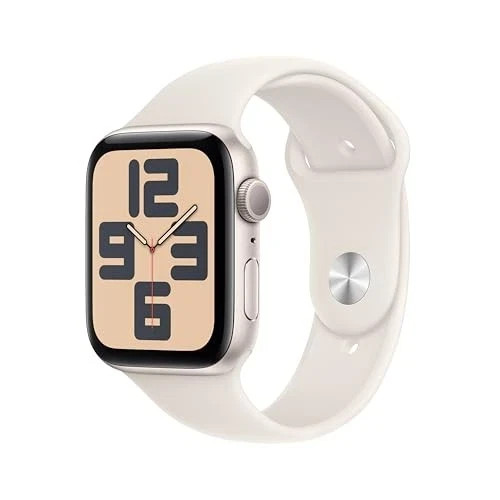 Apple Watch SE (2nd Gen) [GPS 44mm] Smartwatch with Starlight Aluminium Case
