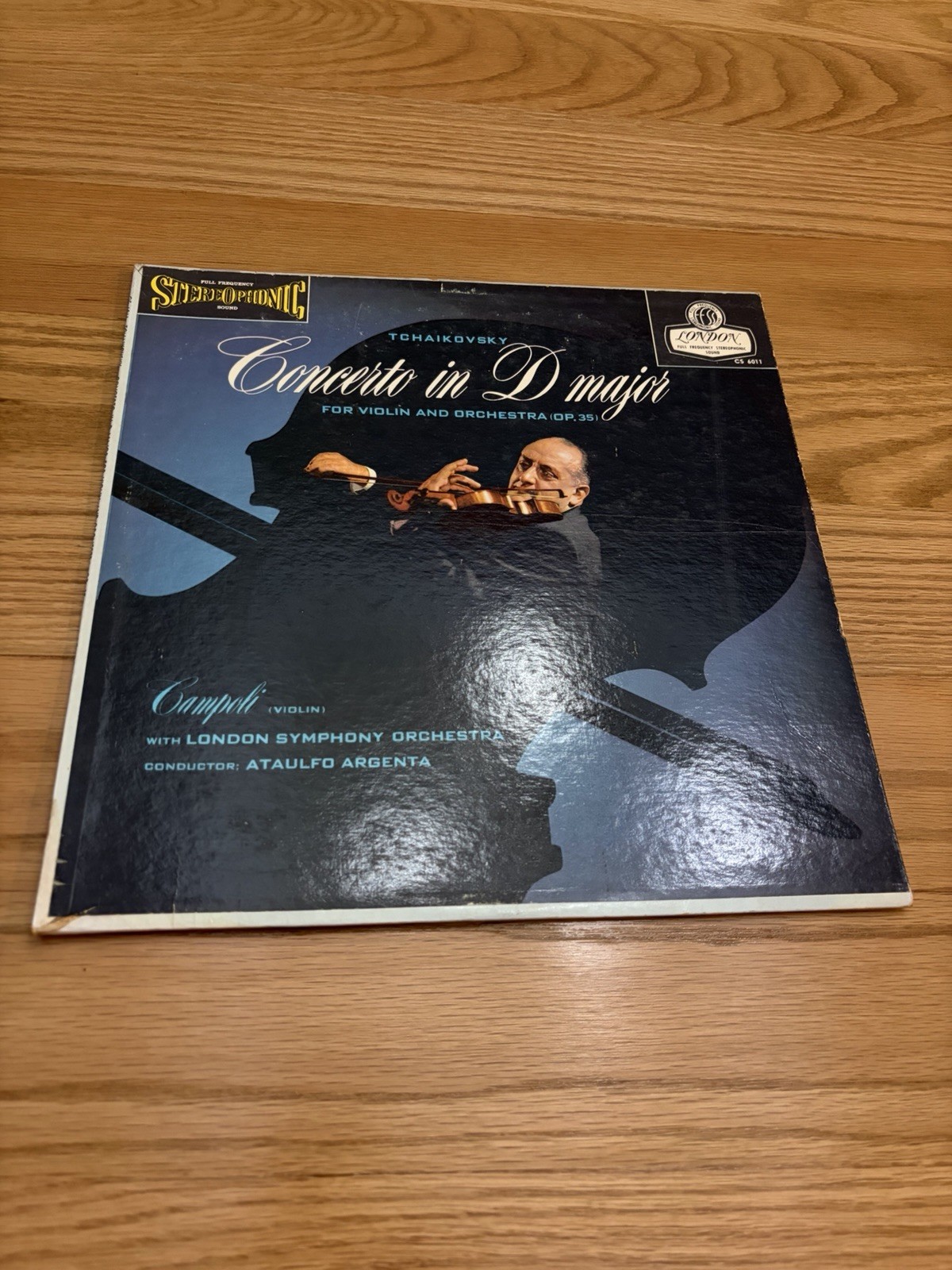 Tchaikovsky Violin Concerto Campoli Argenta London CS 6011 Blueback 1E 1E UK