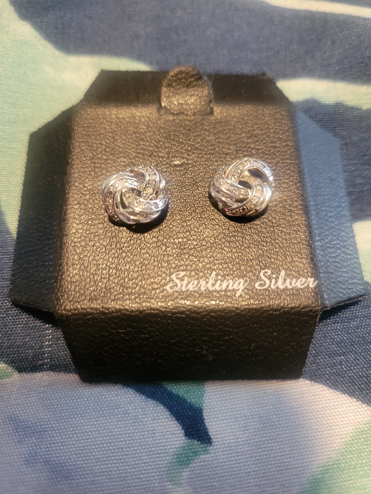 Macy\'s Sterling Silver Knot Stud Earrings 925 Butterfly Closure Silver Macy\'s Sterling Silver Knot Stud Earrings 925 Butterfly Closure Silver