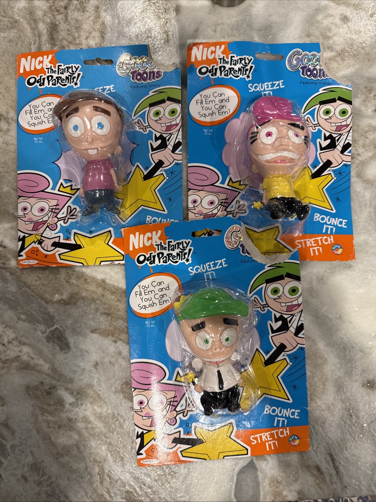 Vintage Nickelodeon The Fairly Odd Parents Gooze Toons Wanda Cosmo Timmy NEW Vintage Nickelodeon The Fairly Odd Parents Gooze Toons Wanda Cosmo Timmy NEW