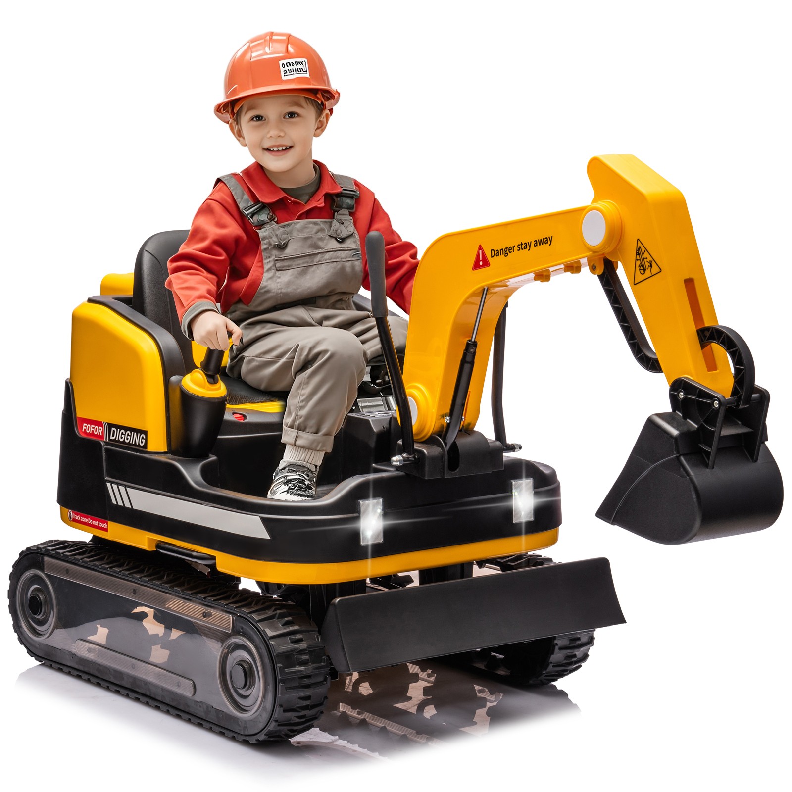 Yellow/Blue/Red 12V Battery Power Kids Ride On Excavator Bulldozer 360° w/Remote Yellow/Blue/Red 12V Battery Power Kids Ride On Excavator Bulldozer 360° w/Remote
