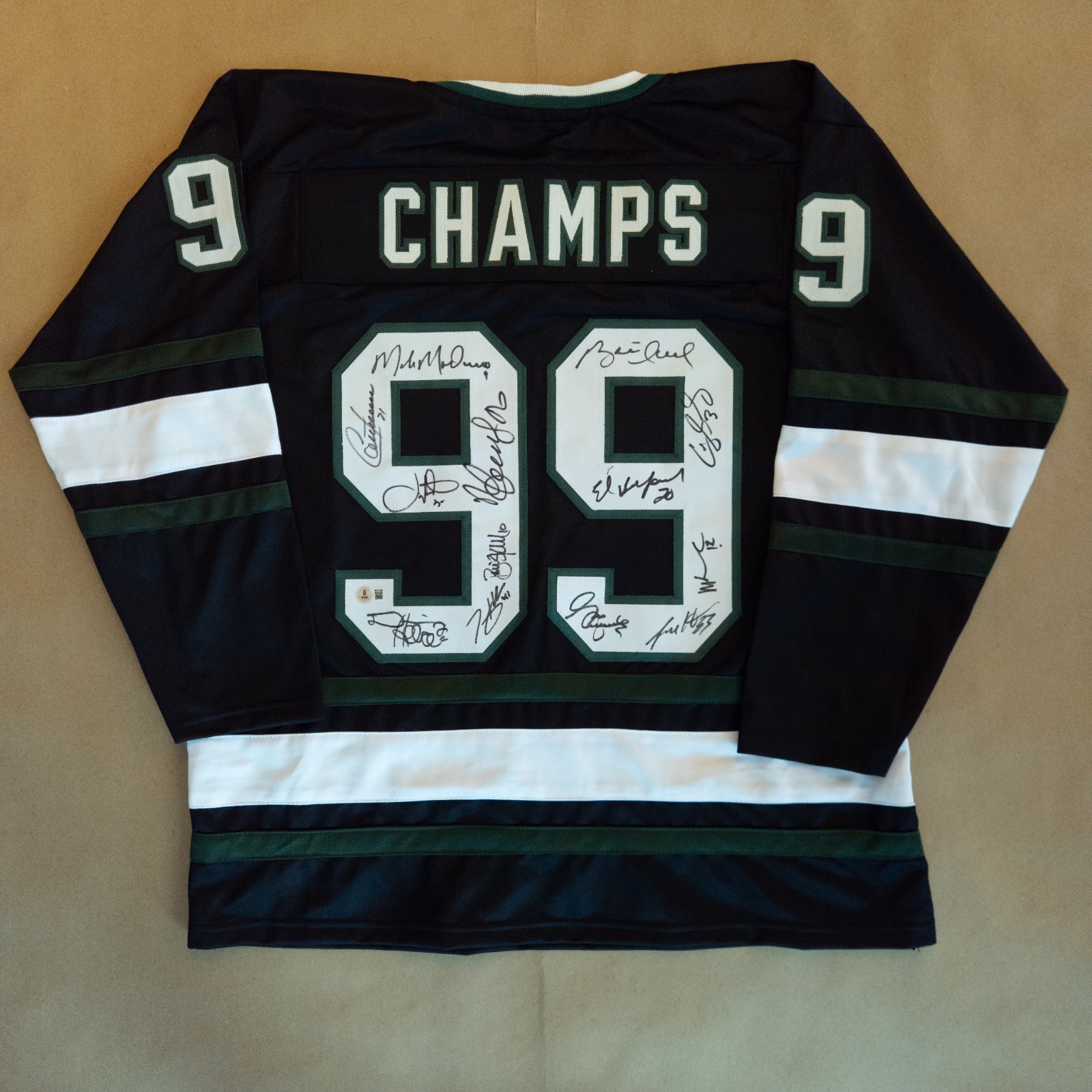 Dallas Stars '99 Champs Signed Custom Jersey (13 Autographs) | Beckett COA Dallas Stars '99 Champs Signed Custom Jersey (13 Autographs) | Beckett COA