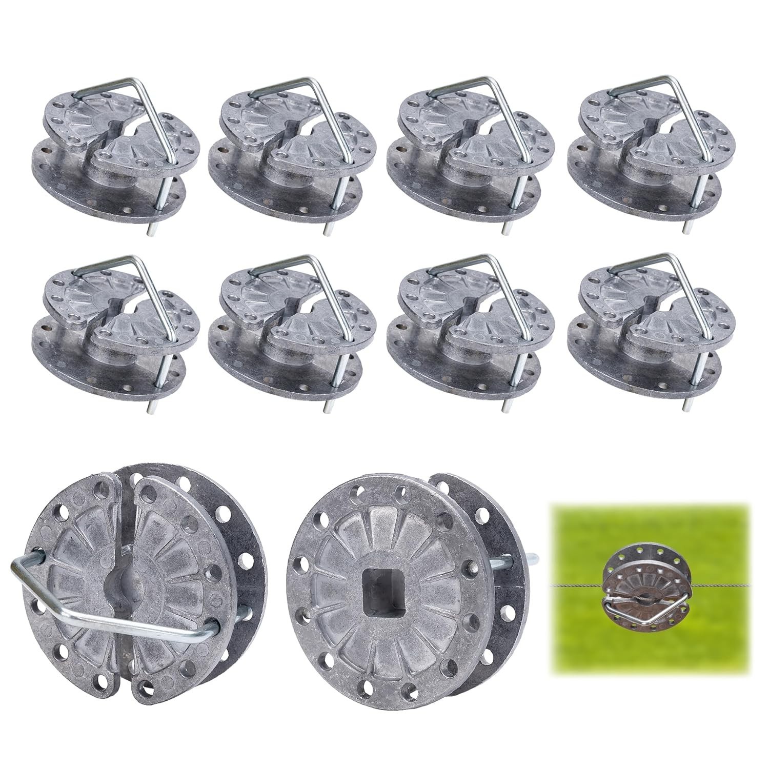 Electric Fence Wire Strainer, 10Pcs Rapid Wire Tensioner, Fence Tightener, for F Electric Fence Wire Strainer, 10Pcs Rapid Wire Tensioner, Fence Tightener, for F