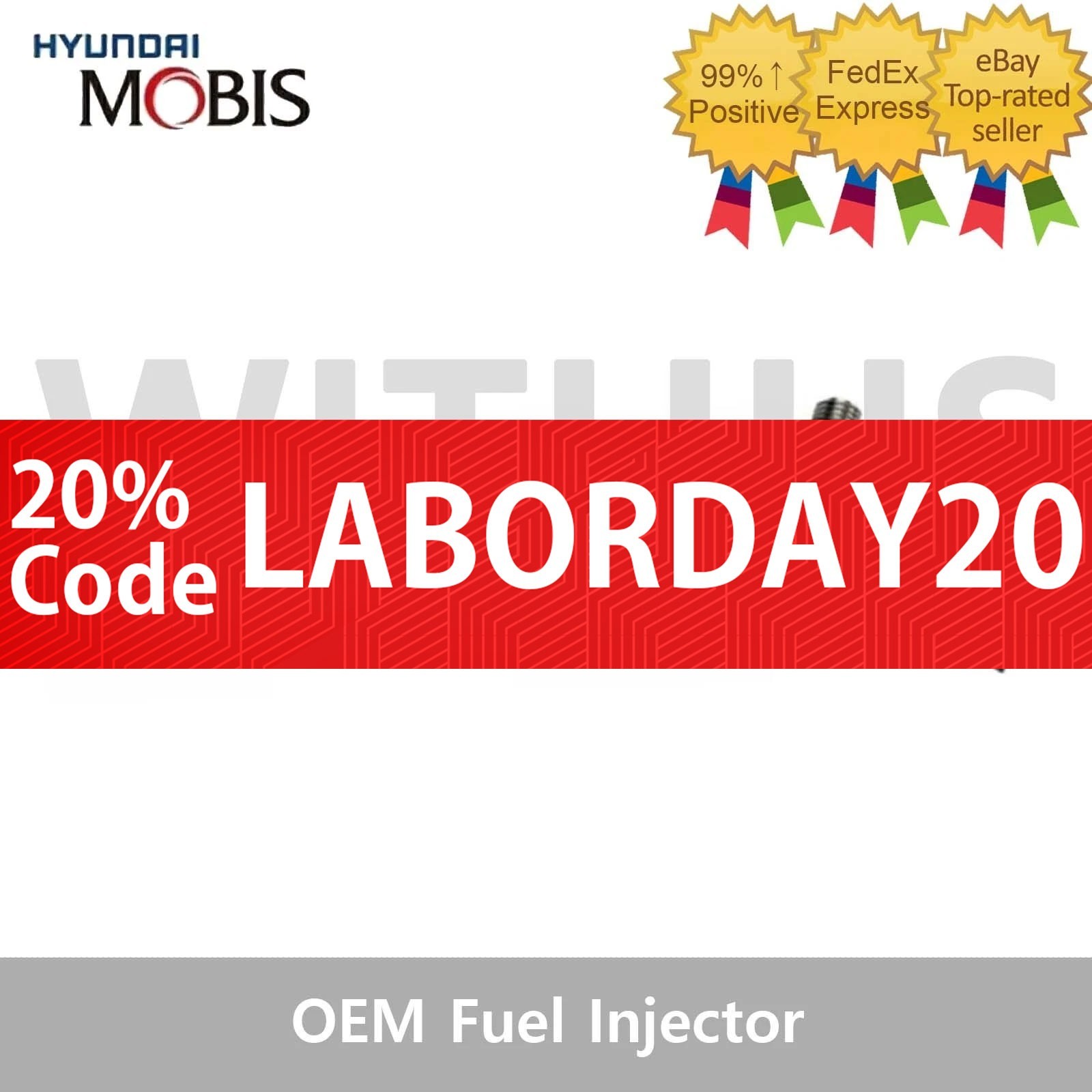 OEM 338002U000 Fuel Injector for Hyundai Tucson Kona Kia Seltos Sportage =