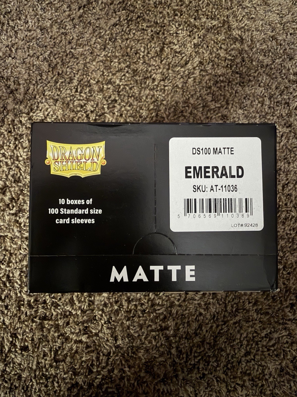 Dragon shield Matte emerald - 100 count Box (10 Boxes) Dragon shield Matte emerald - 100 count Box (10 Boxes)