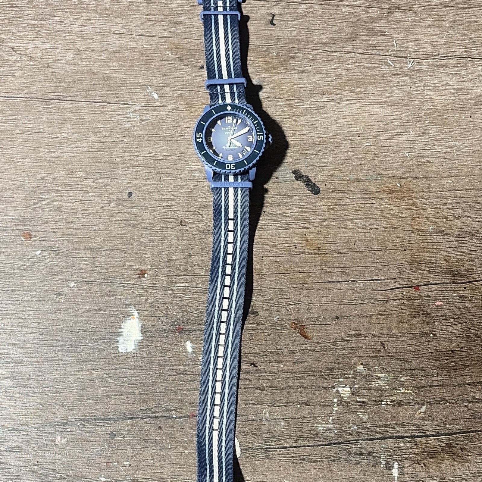 Swatch x Blancpain Fifty Fathoms Atlantic Ocean 42.3mm Blue Swatch x Blancpain Fifty Fathoms Atlantic Ocean 42.3mm Blue