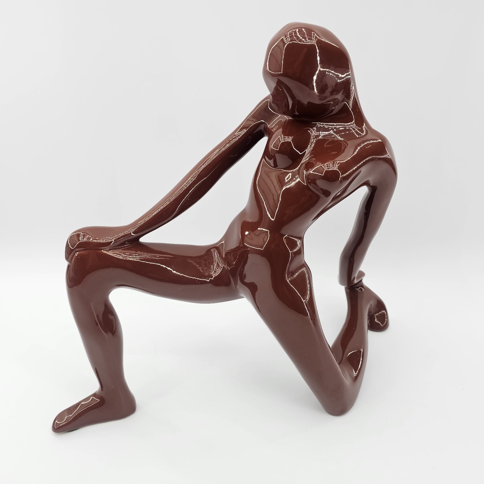 Vintage 1980 Jaru Pottery Ceramic Nude Woman Female Modernist Cubist Sculpture Vintage 1980 Jaru Pottery Ceramic Nude Woman Female Modernist Cubist Sculpture
