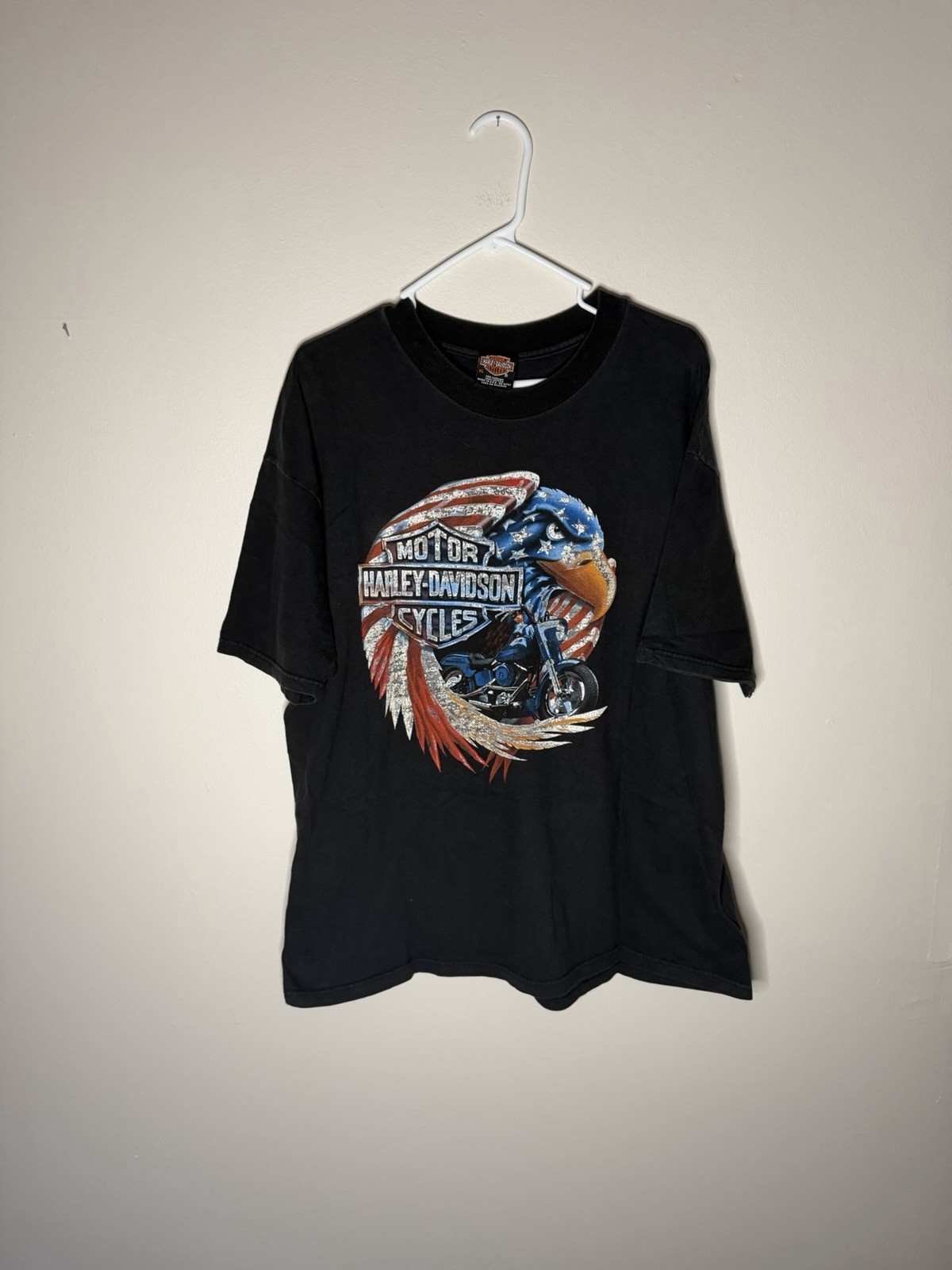 RARE Vintage 90s Harley Davidson American Eagle Staff Tshirt