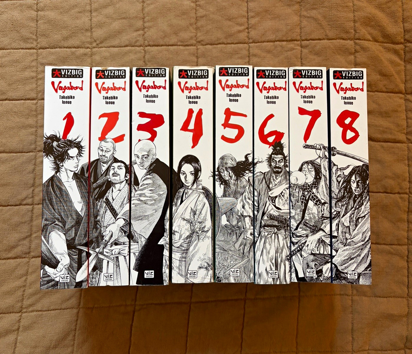 Vagabond VIZBIG Manga Vol 1-8 Set, Takehiko Inoue