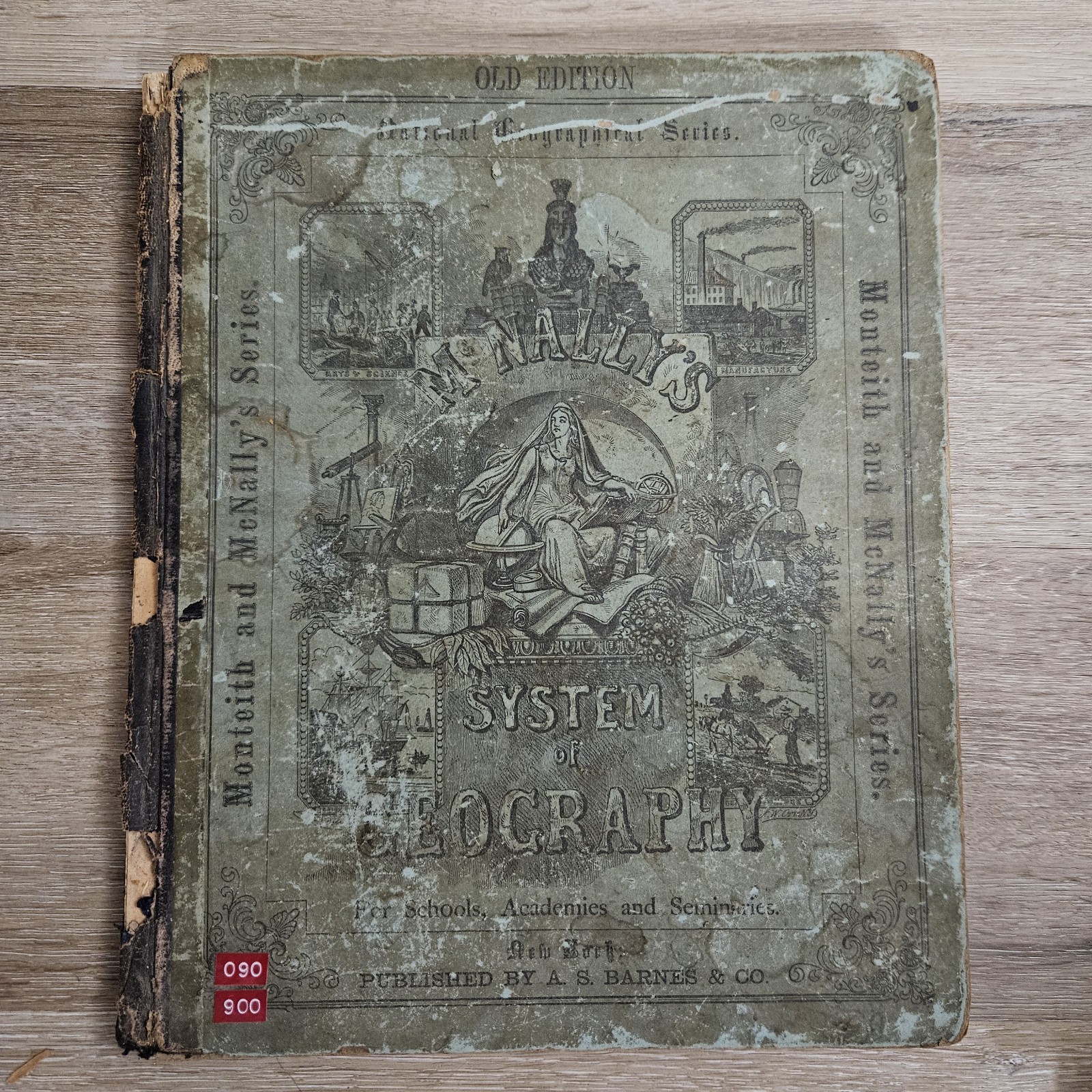 Antique 1866 McNallyImproved System of Geography Maps Cartography School Atlas
