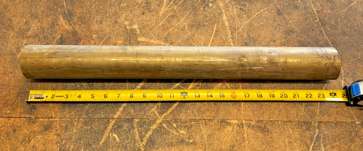 C360 Brass Round Rod 2-5/8” Diameter x 23.5”Long Solid Stock Lathe Turning 2.625 C360 Brass Round Rod 2-5/8” Diameter x 23.5”Long Solid Stock Lathe Turning 2.625