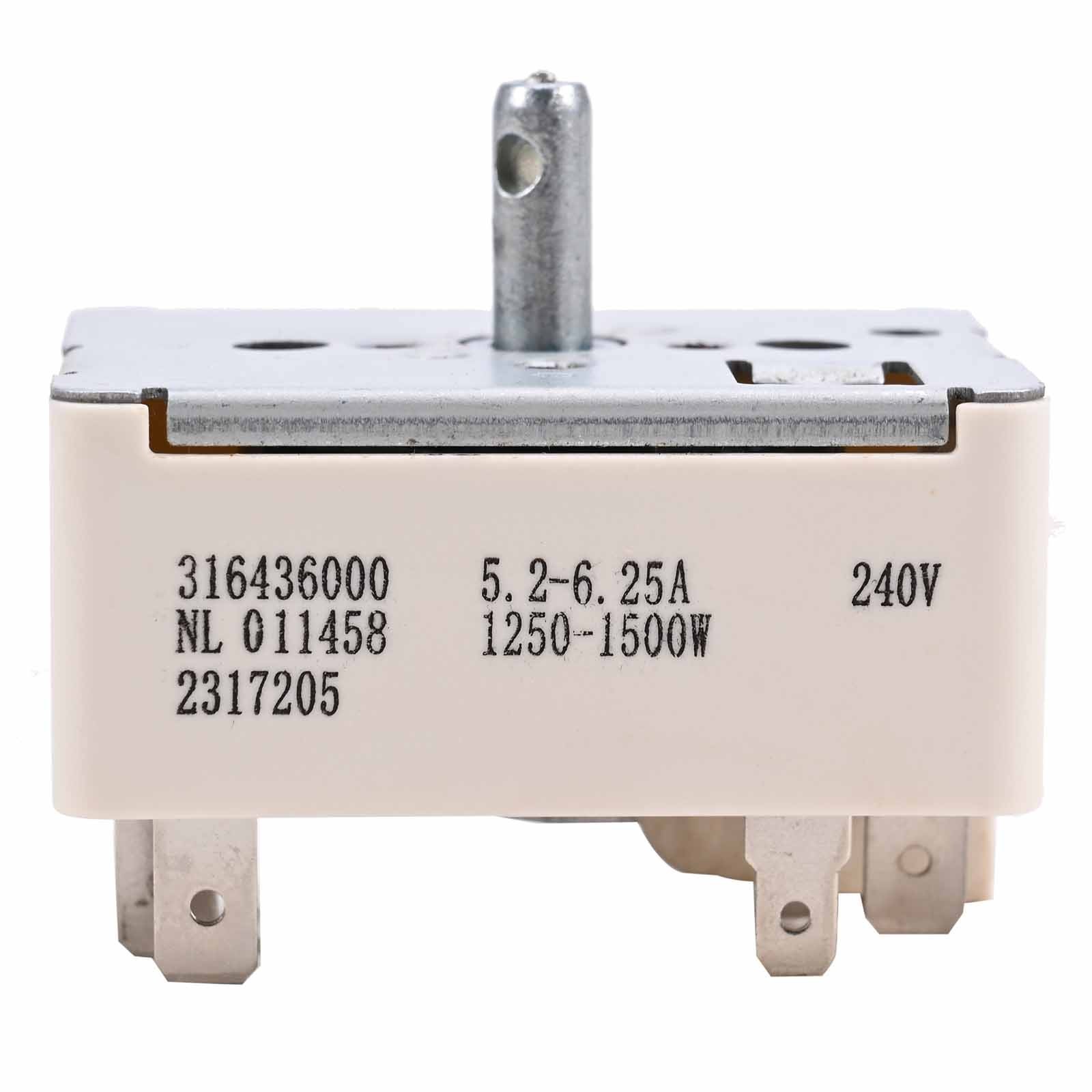 1-10 PCS Stove Burner Control Switch For Frigidaire Range Stove 316436000
