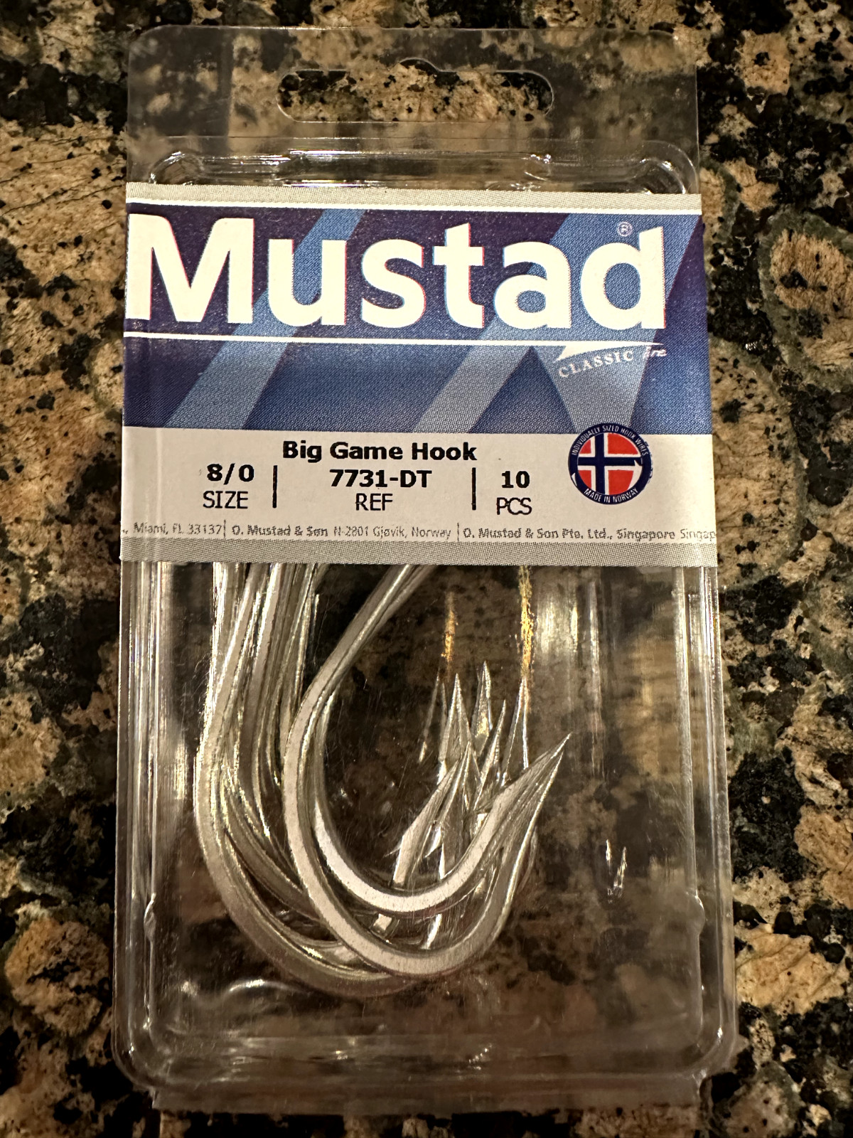 Mustad Big Game Hook 7731-DT- 8/0 Mustad Big Game Hook 7731-DT- 8/0