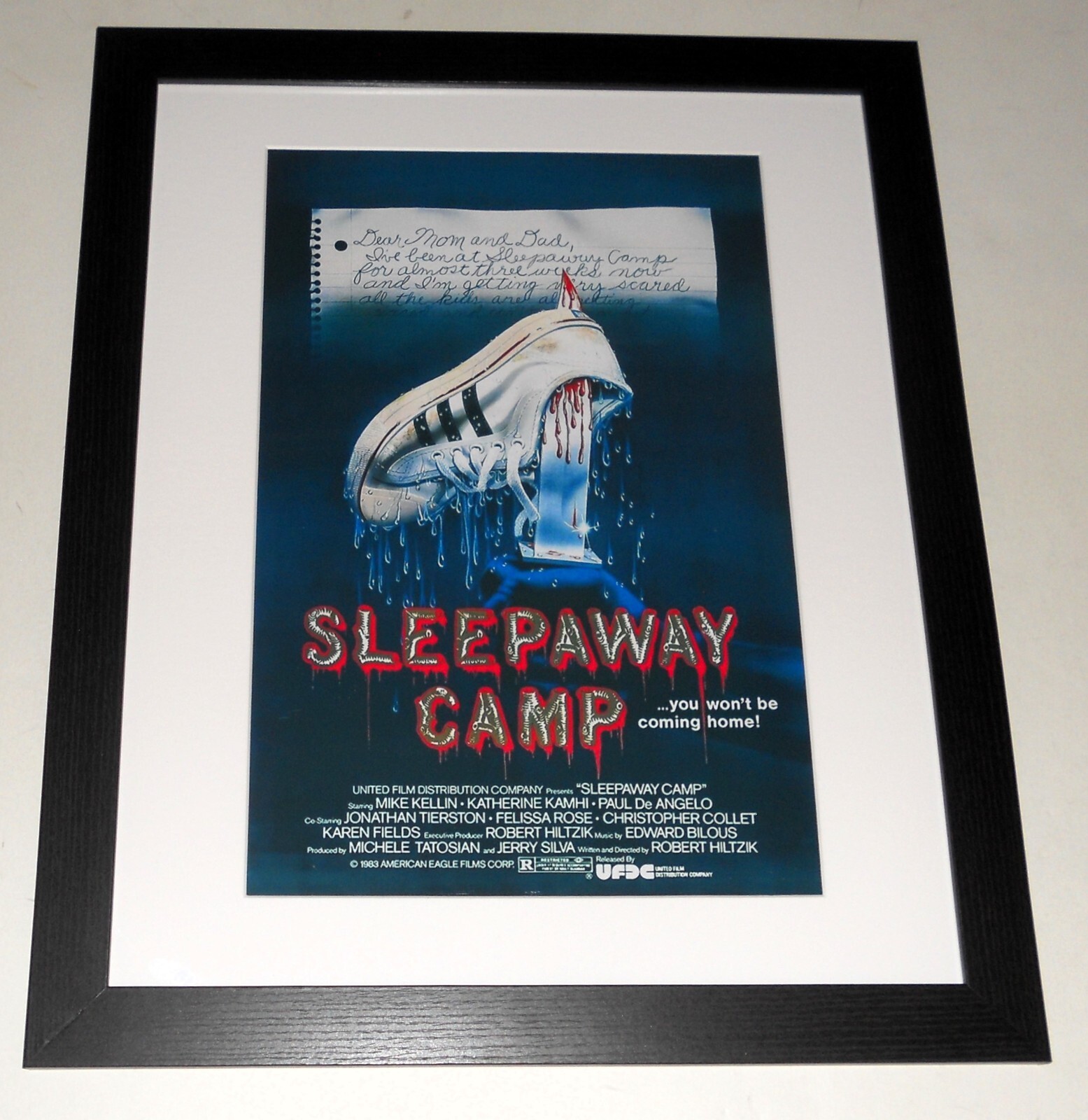 Large Framed Sleepaway Camp Slasher 1983 Poster 23\