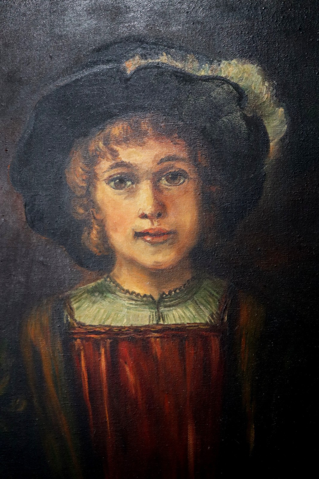 Vtg ReImagined Titus Rembrandt Son Painting D Wooldridge, Trusdell GrandDaughter