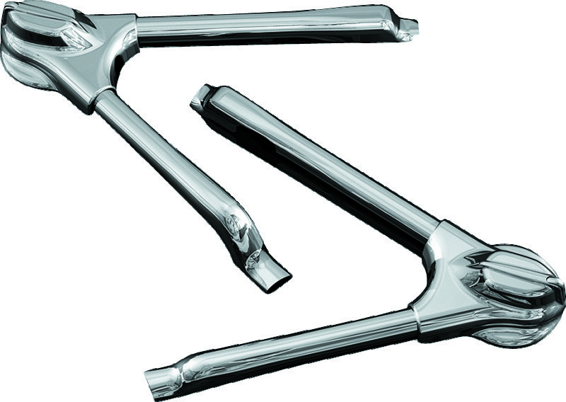 Kuryakyn 7815 Swingarm Tube Covers Chrome 2008-2017 Harley Softail