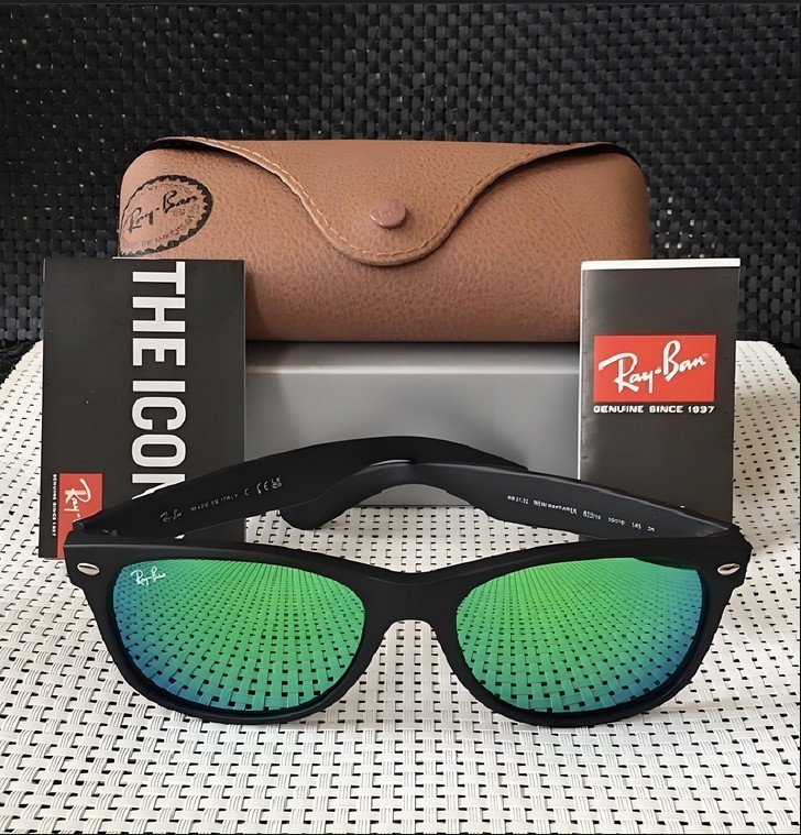 COLORFUL GREEN RB2132 RAY-BAN NEW WAYFARER SUNGLASSES FREE (55-18 145MM) COLORFUL GREEN RB2132 RAY-BAN NEW WAYFARER SUNGLASSES FREE (55-18 145MM)