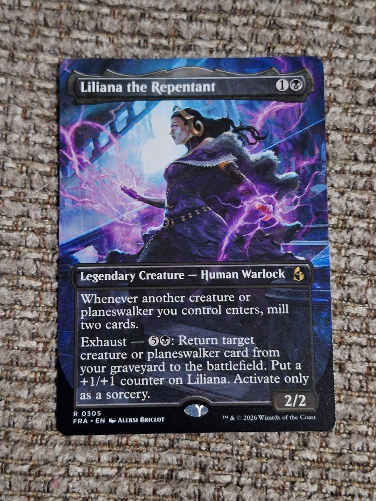 Liliana the Repentant Borderless Reality Fracture 0305 MTG Nm Liliana the Repentant Borderless Reality Fracture 0305 MTG Nm