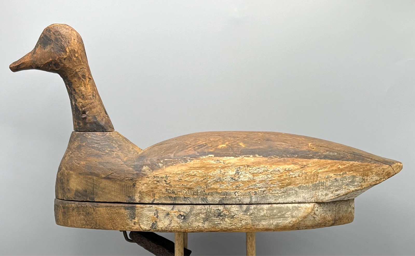 EARLY ANTIQUE DUCK DECOY ROOTHEAD BRANT ***BELLPORT, LONG ISLAND, NY***
