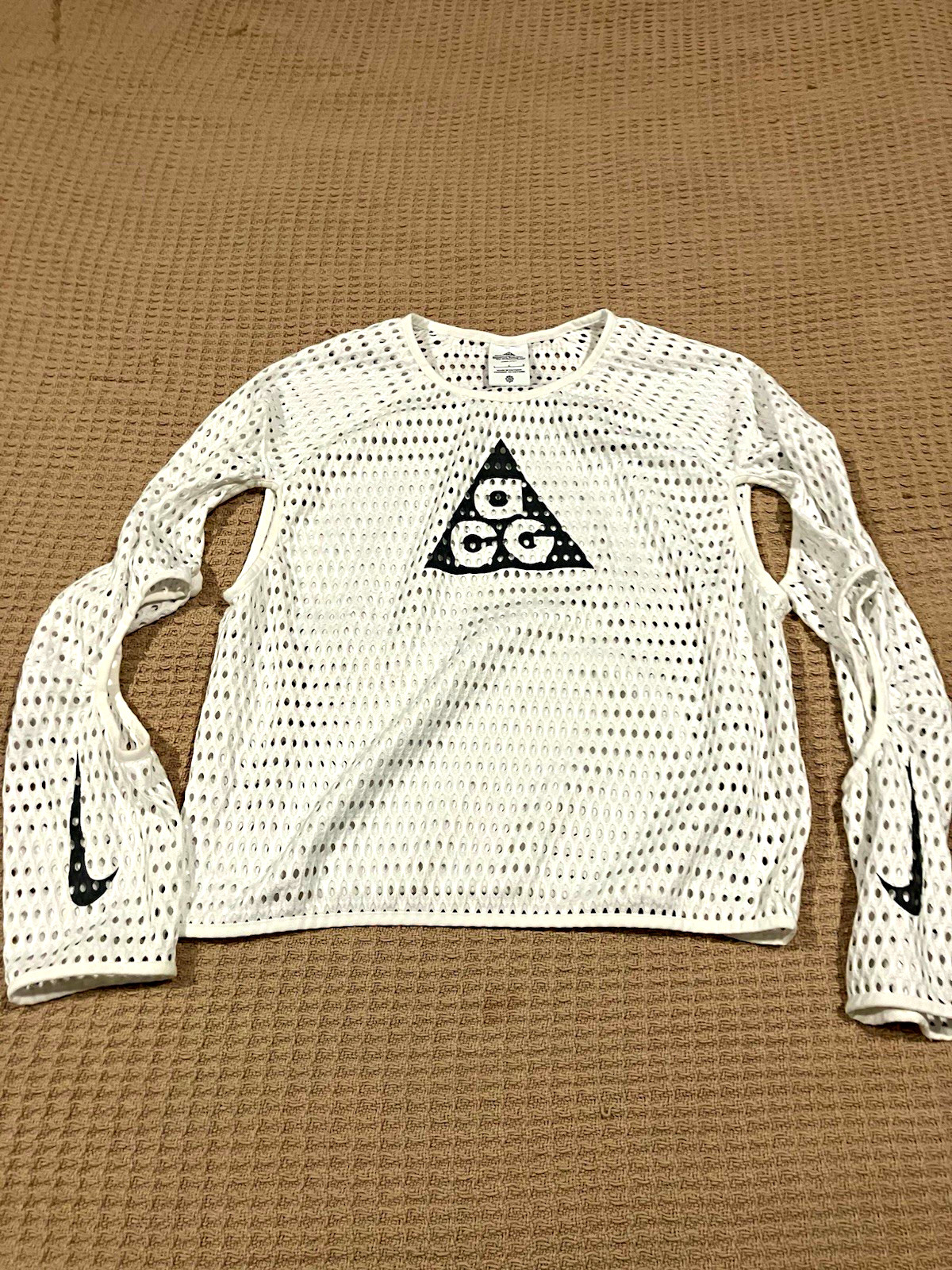 USED- Nike ACG Dri-FIT Radical Airflow Men\'s L White Long Sleeve Shirt USED- Nike ACG Dri-FIT Radical Airflow Men\'s L White Long Sleeve Shirt