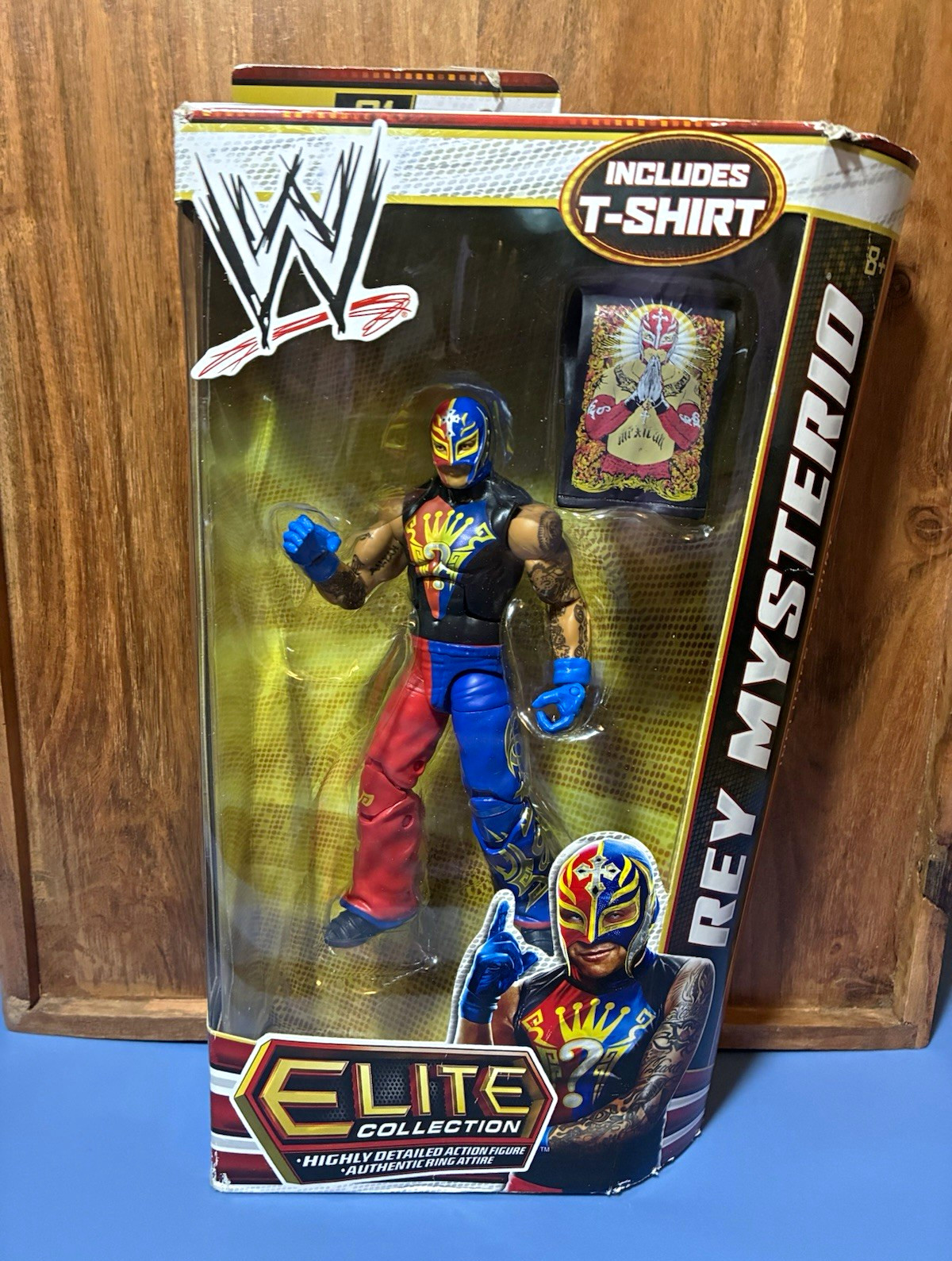 Mattel WWE Elite Collection Rey Mysterio Series 21 Action Figure w/ T-Shirt Mattel WWE Elite Collection Rey Mysterio Series 21 Action Figure w/ T-Shirt