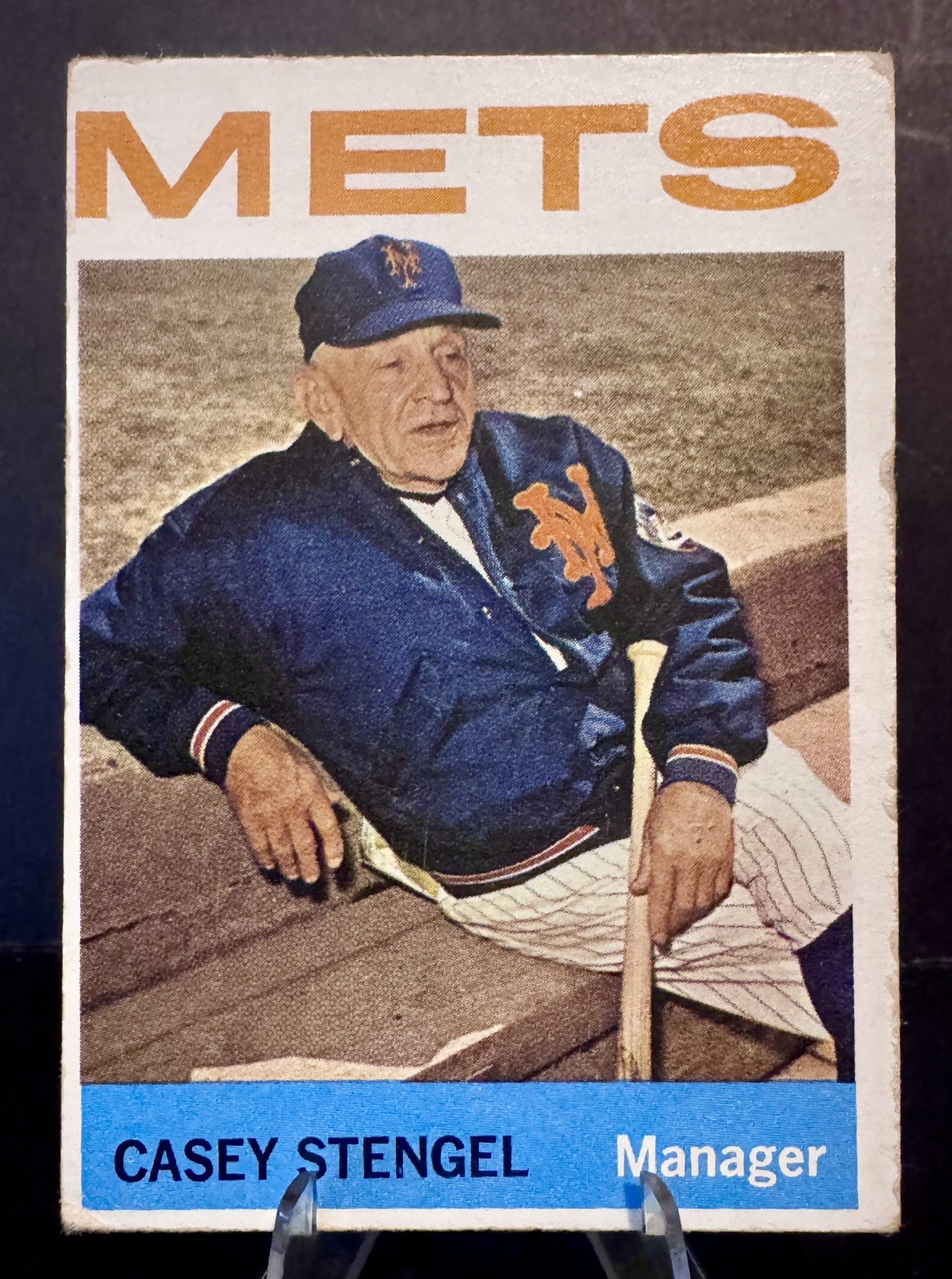 1964 Topps Baseball #324 Casey Stengel New York Mets 1964 Topps Baseball #324 Casey Stengel New York Mets