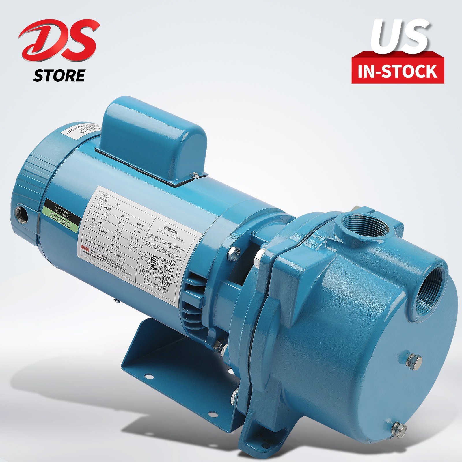 GT15 1.5 HP Self-Priming Centrifugal Pump 115/230V Single Phase Irrigation GT15 1.5 HP Self-Priming Centrifugal Pump 115/230V Single Phase Irrigation