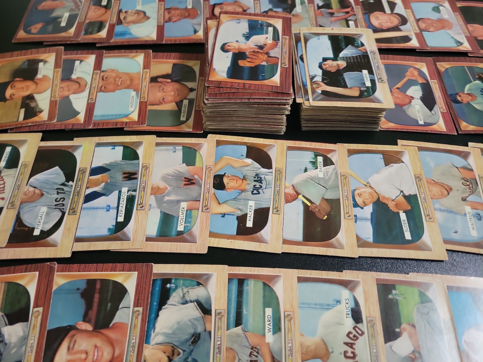 1955 Bowman Starter Lot - 158 Different Cards - Great start to your set