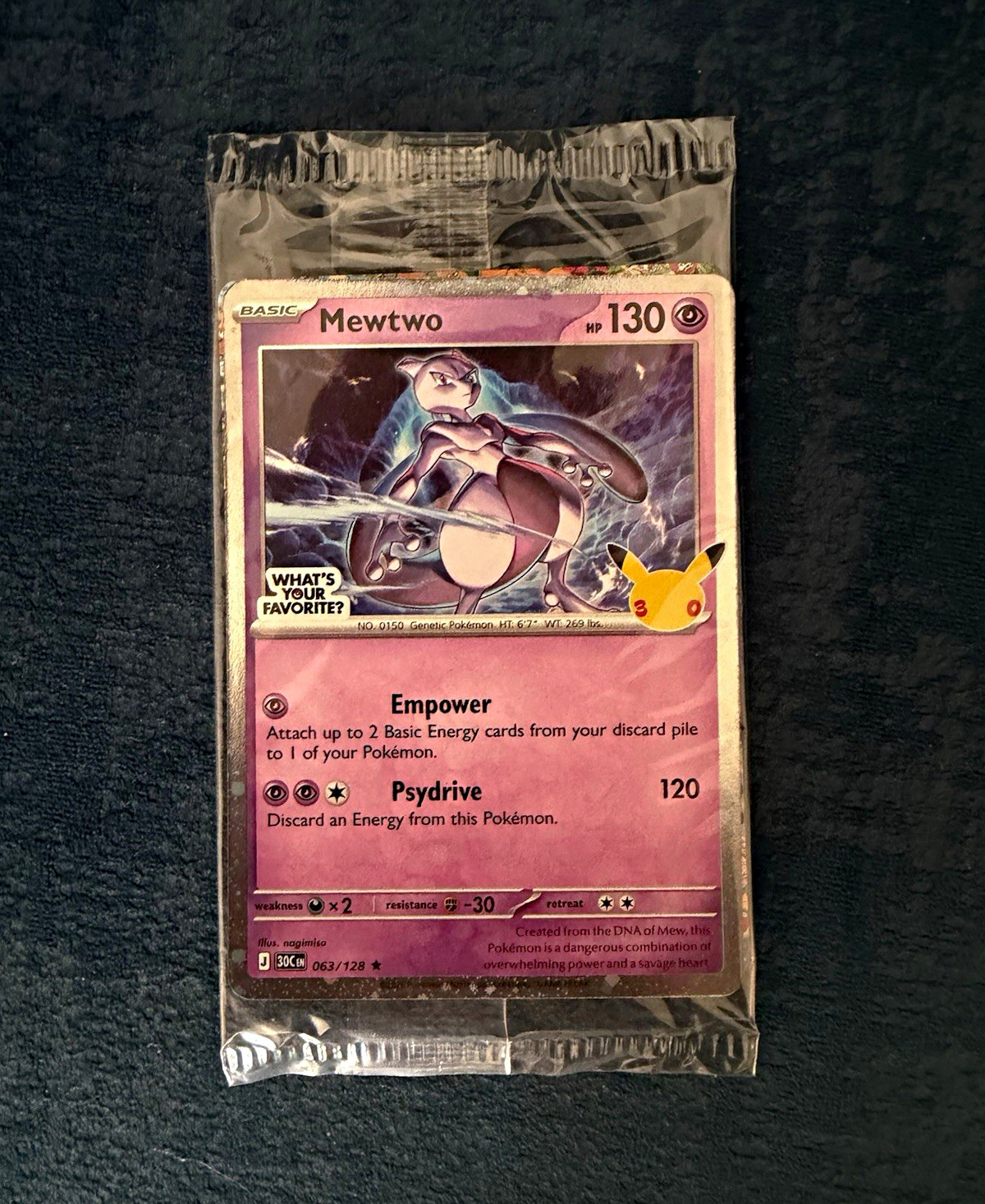 The Pokémon Company Mewtwo 052 SV Promo Cards Holo 130 HP English Promo The Pokémon Company Mewtwo 052 SV Promo Cards Holo 130 HP English Promo