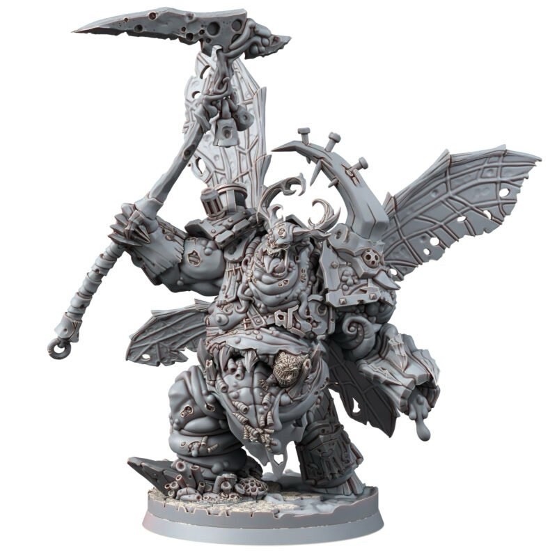 Plague Prince Modular With Custom 60mm Base Plague Prince Modular With Custom 60mm Base