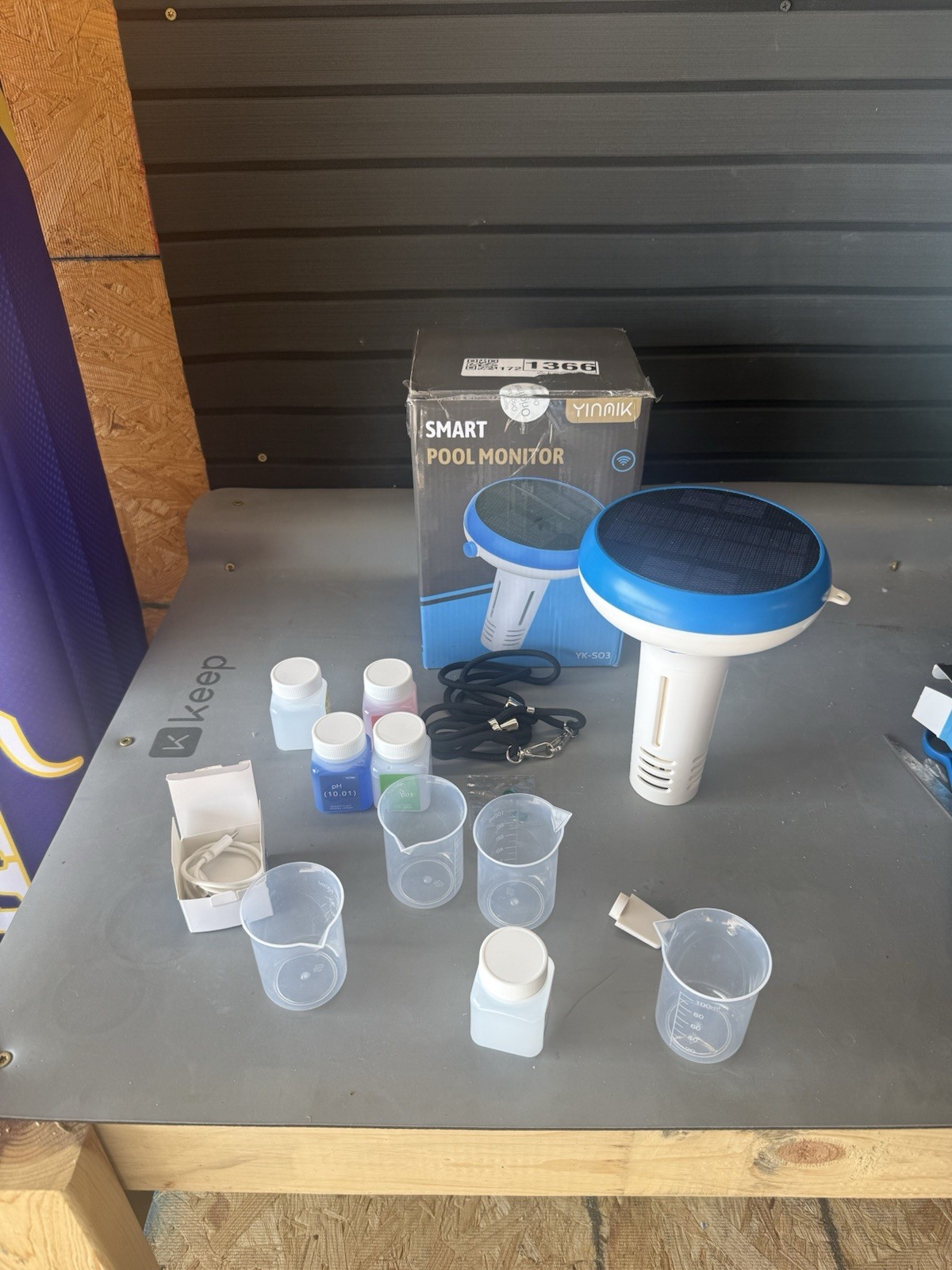 Yinmik pH Pool Monitor, Smart pH and Chlorine Tester for Swimming Pool